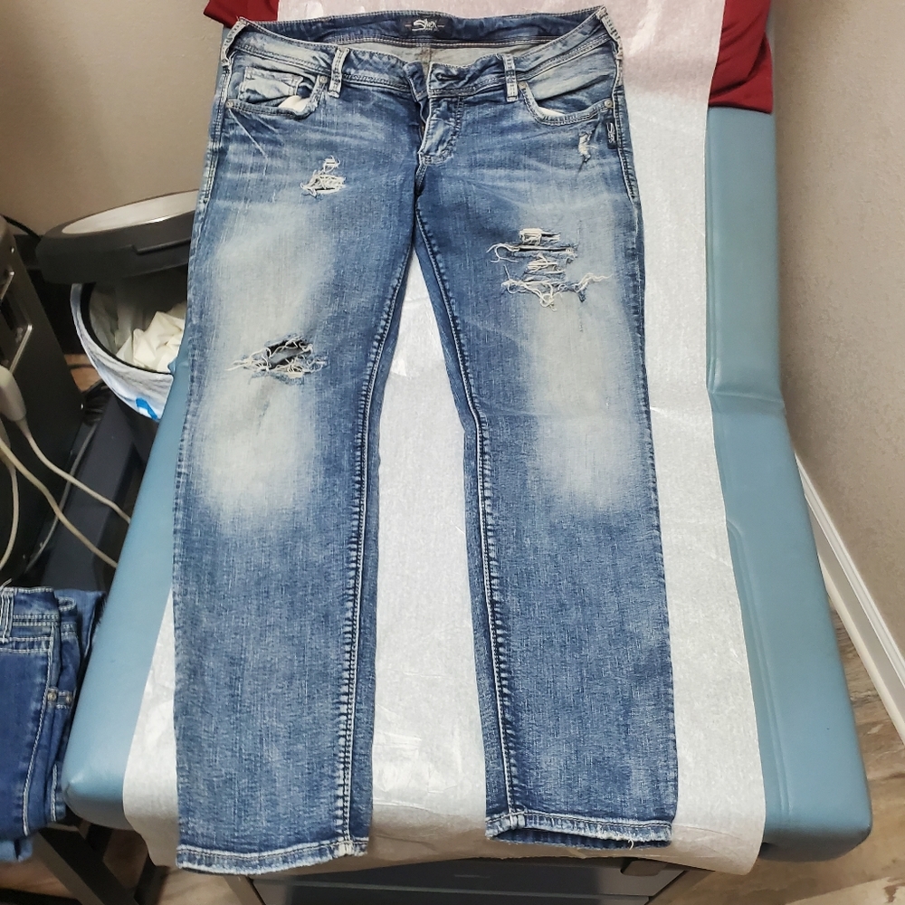 Silver jeans